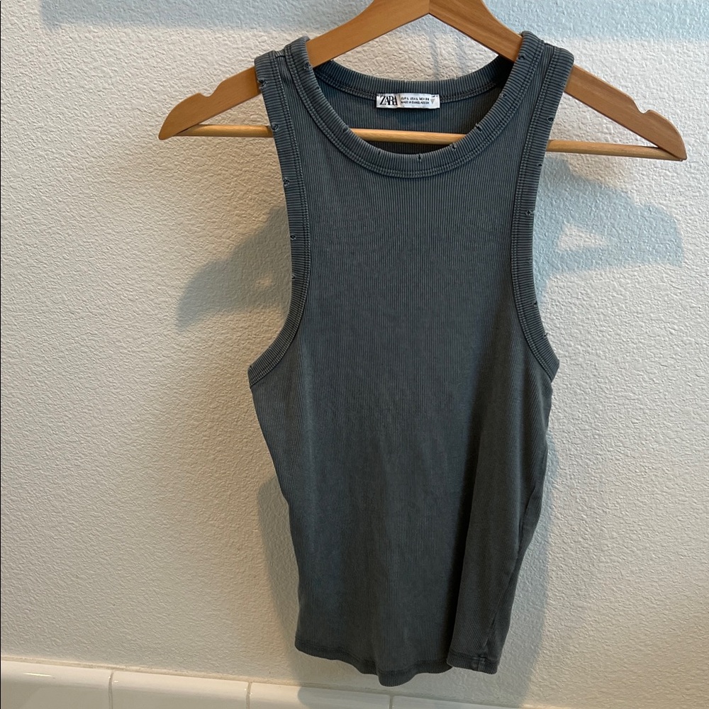 Zara Women's Charcoal Tank Top